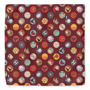 Harry Potter Cartoon Icons Pattern Bandana