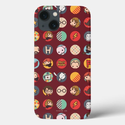 Harry Potter Cartoon Icons Pattern iPhone 13 Case