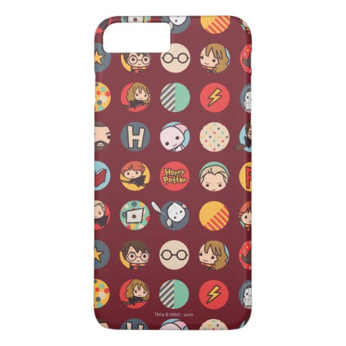 Harry Potter Cartoon Icons Pattern iPhone 8 Plus7 Plus Case