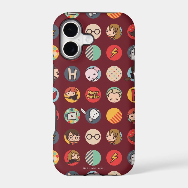 Harry Potter Cartoon Icons Pattern Iphone Case (Back)