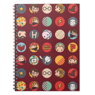 Harry Potter Cartoon Icons Pattern Notebook