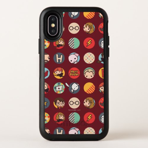 Harry Potter Cartoon Icons Pattern OtterBox Symmetry iPhone X Case