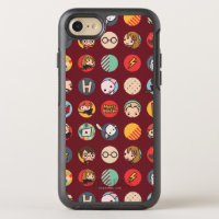 Harry Potter Cartoon Icons Pattern OtterBox Symmetry iPhone 7 Case