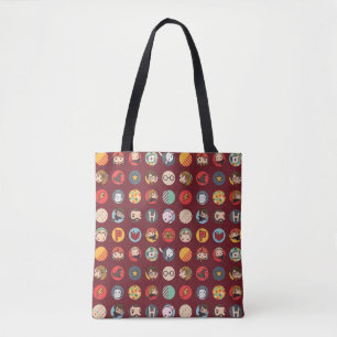 Harry Potter Cartoon Icons Pattern Tote Bag