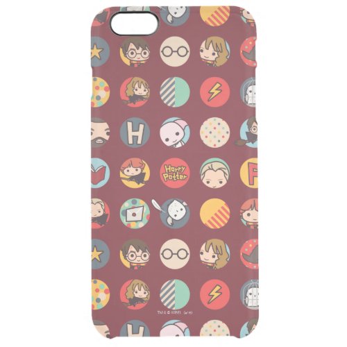 Harry Potter Cartoon Icons Pattern Clear iPhone 6 Plus Case