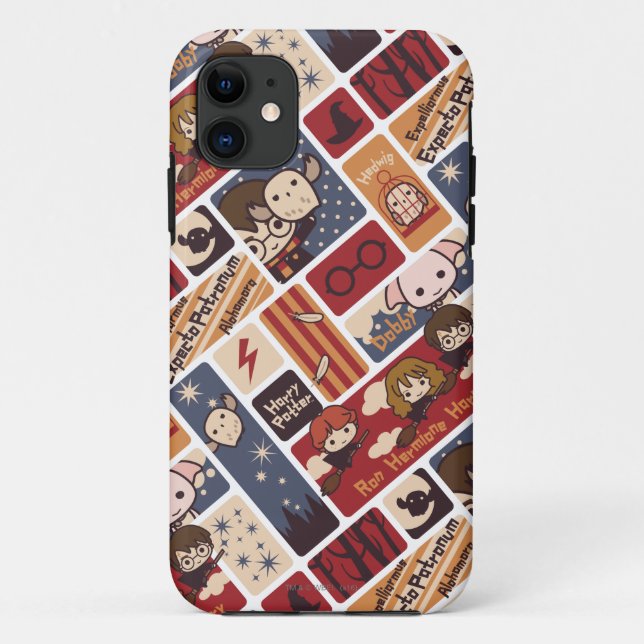 Harry Potter Cartoon Scenes Pattern Case-Mate iPhone Case (Back)