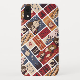 Harry Potter Cartoon Scenes Pattern iPhone XR Case