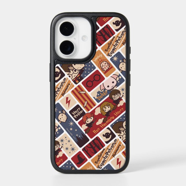 Harry Potter Cartoon Scenes Pattern Otterbox iPhone Case (Back)