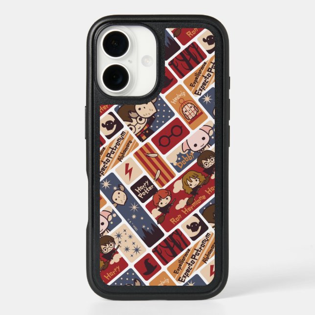 Harry Potter Cartoon Scenes Pattern Otterbox iPhone Case (Back)
