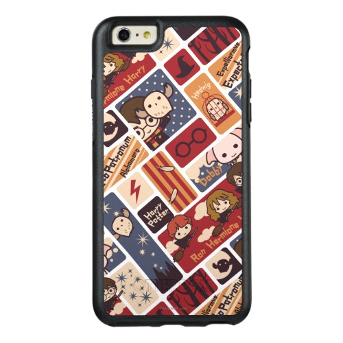 Harry Potter Cartoon Scenes Pattern OtterBox iPhone 66s Plus Case