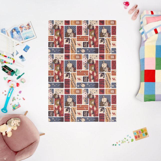 Harry Potter Cartoon Scenes Pattern Rug (Insitu (Babyroom))