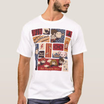 Harry Potter Cartoon Scenes Pattern T-Shirt