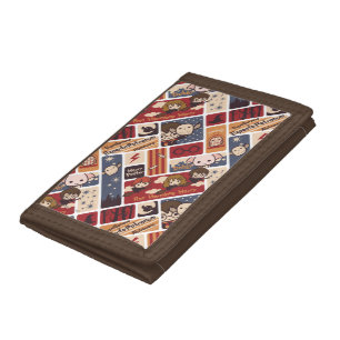 Harry Potter Cartoon Scenes Pattern Tri-fold Wallet