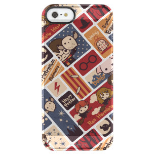 Harry Potter Cartoon Scenes Pattern Clear iPhone SE/5/5s Case
