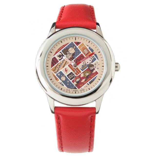 Harry Potter Cartoon Scenes Pattern Watch (Front)