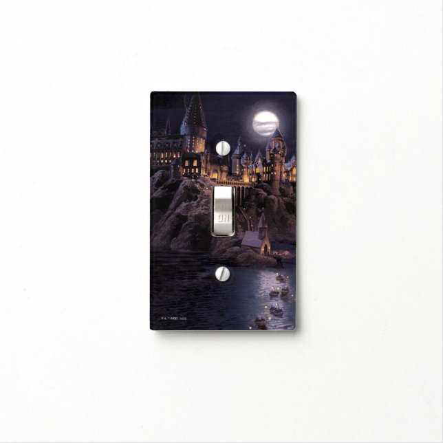 Harry Potter Castle | Great Lake to Hogwarts Light Switch Cover (In Situ)