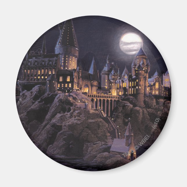 Harry Potter Castle | Great Lake to Hogwarts Magnet (Front)