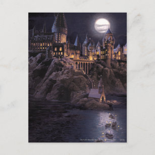 Harry Potter Castle   Great Lake to Hogwarts Postcard