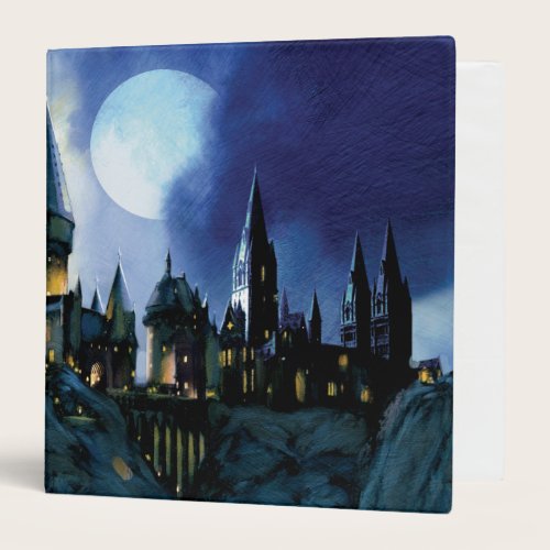 Harry Potter Castle | Hogwarts at Night 3 Ring Binder
