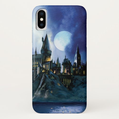 Harry Potter Castle  Hogwarts at Night iPhone XS Case