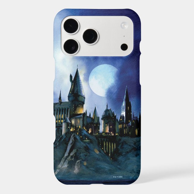 Harry Potter Castle | Hogwarts at Night Iphone Case (Back)