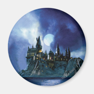 Harry Potter Castle Hogwarts at Night Magnet