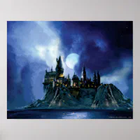Harry Potter Castle | Hogwarts at Night Poster
