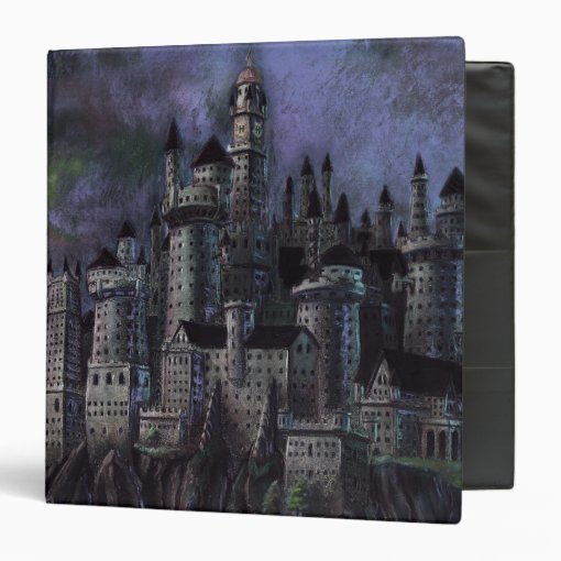 Harry Potter Castle | Magnificent Hogwarts 3 Ring Binder | Zazzle