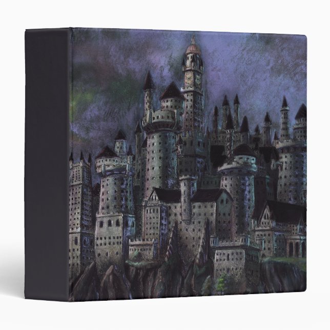 Harry Potter Castle | Magnificent Hogwarts 3 Ring Binder (Front/Spine)