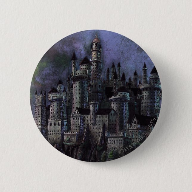 Harry Potter Castle | Magnificent Hogwarts Button (Front)