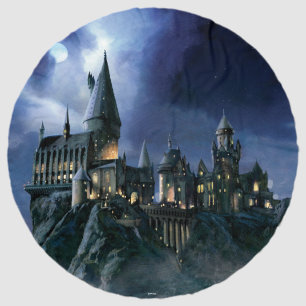 Harry Potter Castle Moonlit Hogwarts Beach Towel