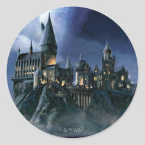 Harry Potter Castle | Moonlit Hogwarts Classic Round Sticker