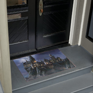 Harry Potter Castle   Moonlit Hogwarts Doormat