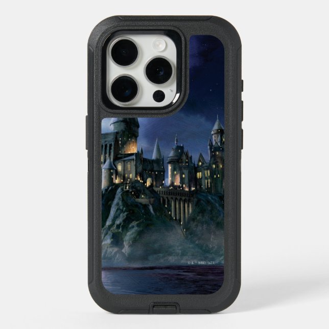 Harry Potter Castle | Moonlit Hogwarts iPhone 15 Pro Case (Back)