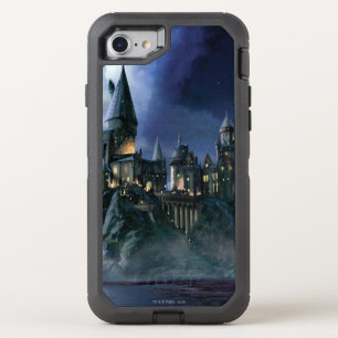 Harry Potter Castle Moonlit Hogwarts OtterBox Defender iPhone SE/8/7 Case