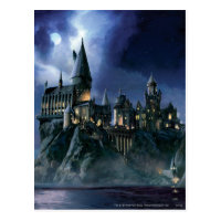 Harry Potter Castle | Moonlit Hogwarts Postcard