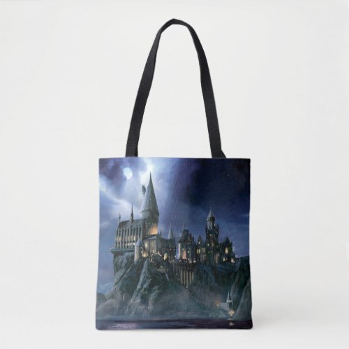 Harry Potter Castle  Moonlit Hogwarts Tote Bag