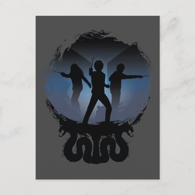 Harry Potter | Chamber of Secrets Silhouette Postcard (Front)