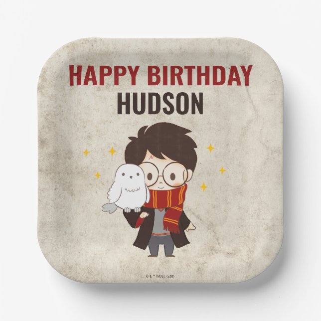 HARRY POTTER™ Character Magical Arch Birthday Paper Plates (Front)