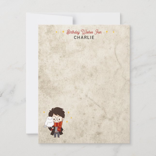 HARRY POTTER™ Character Magical Arch Birthday Thank You Card (Front)