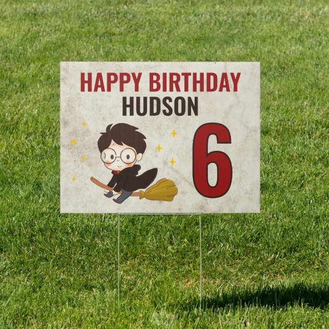 HARRY POTTER™ Character Magical Birthday Sign (Insitu)