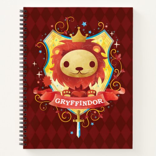 Harry Potter  Charming GRYFFINDOR Crest Notebook
