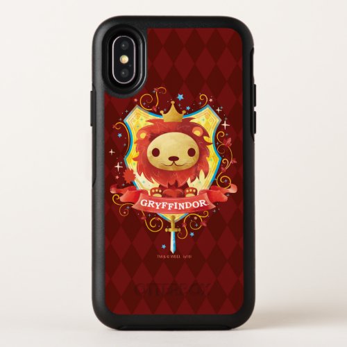Harry Potter  Charming GRYFFINDOR Crest OtterBox Symmetry iPhone X Case