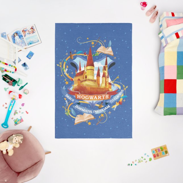 Harry Potter | Charming HOGWARTS™ Castle Rug (Insitu (Babyroom))