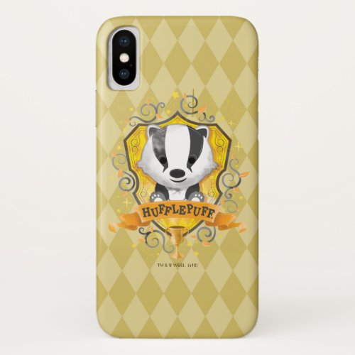 Harry Potter  Charming HUFFLEPUFF Crest iPhone X Case
