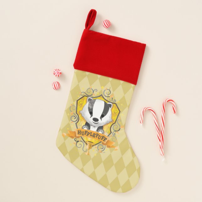 Harry Potter | Charming HUFFLEPUFF™ Crest Christmas Stocking (Front)