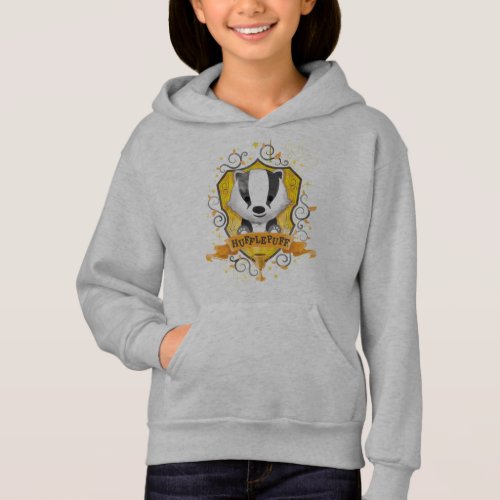 Harry Potter  Charming HUFFLEPUFF Crest Hoodie