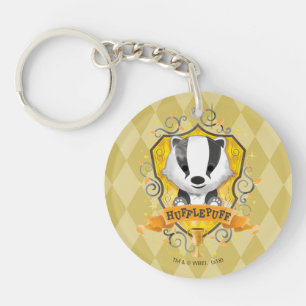 Harry Potter Charming HUFFLEPUFF™ Crest Keychain