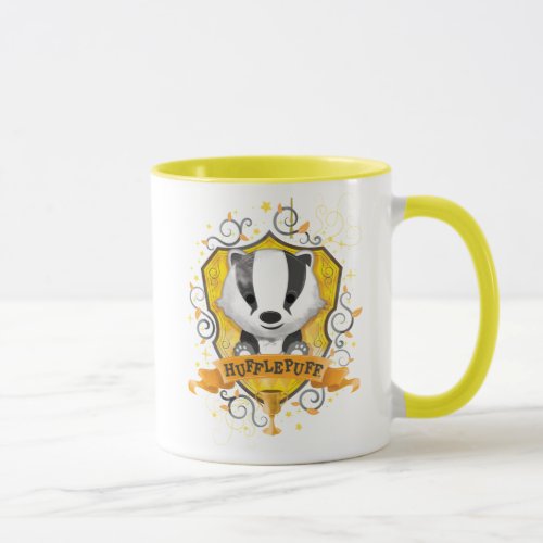 Harry Potter  Charming HUFFLEPUFF Crest Mug
