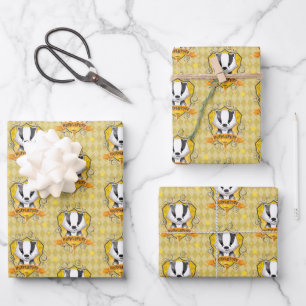 Harry Potter   Charming HUFFLEPUFF™ Crest Wrapping Paper Sheets